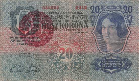 Ungarn p20 20 Korona 1920